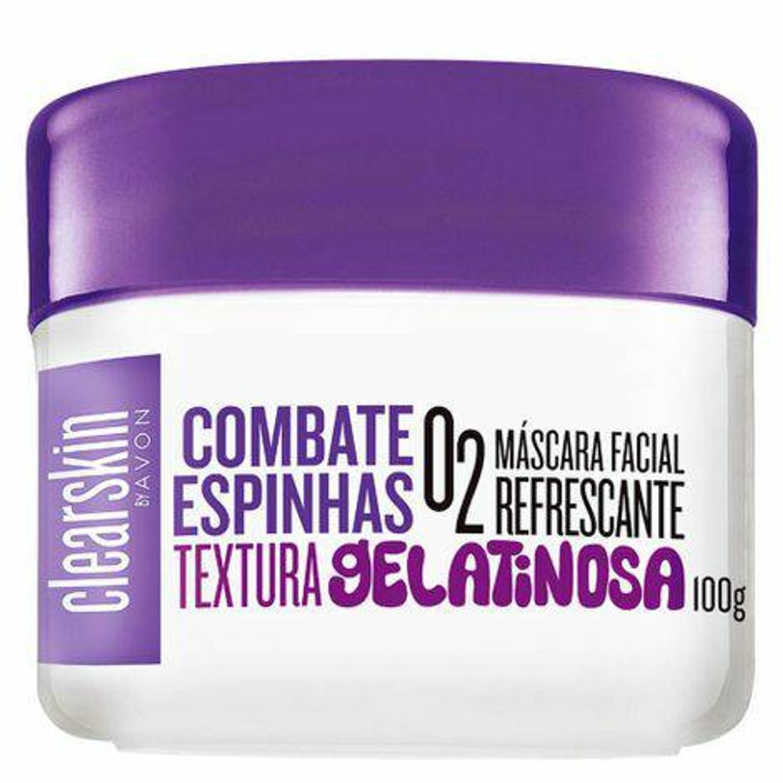 Moda Máscara Facial Refrescante O2 Clearskin By Avon - 100 g

