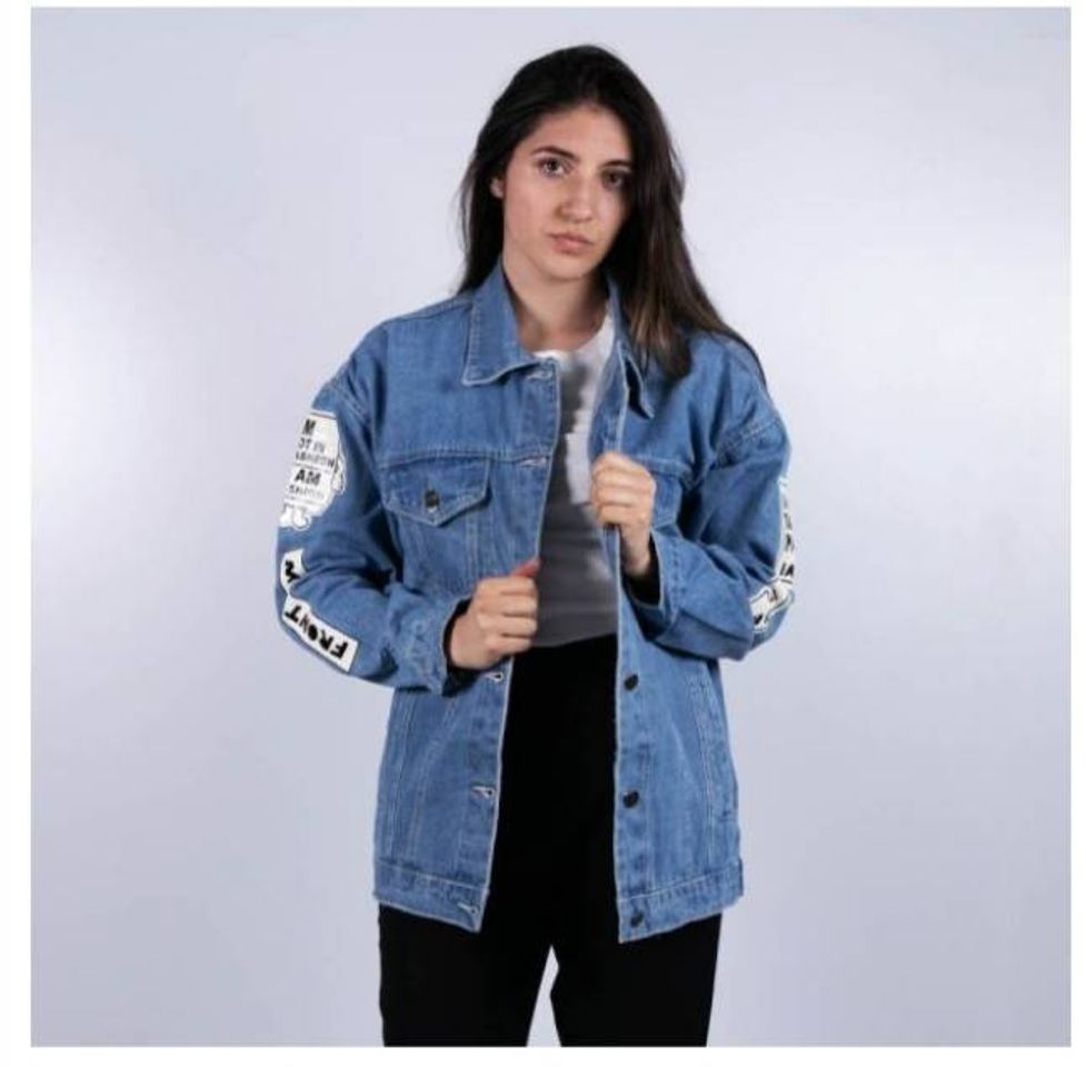 Moda Chaqueta de jean acha 