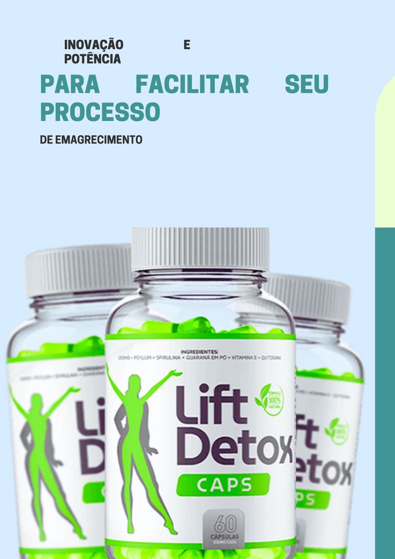 Producto 🍃Lift Detox Caps possui fórmula 100% natural🍃