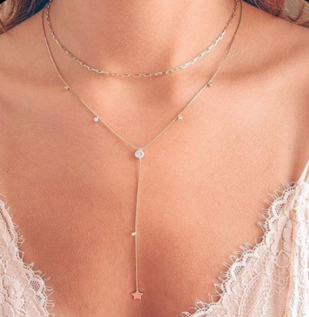 Moda PicZhiwenture Colgante suéter Cadena Ropa Accesorios Collares Crystal Sweater Chain Colar Collier