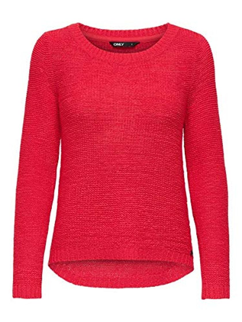 Fashion Only onlGEENA XO L/S PULLOVER KNT NOOS, Suéter para Mujer, Rojo