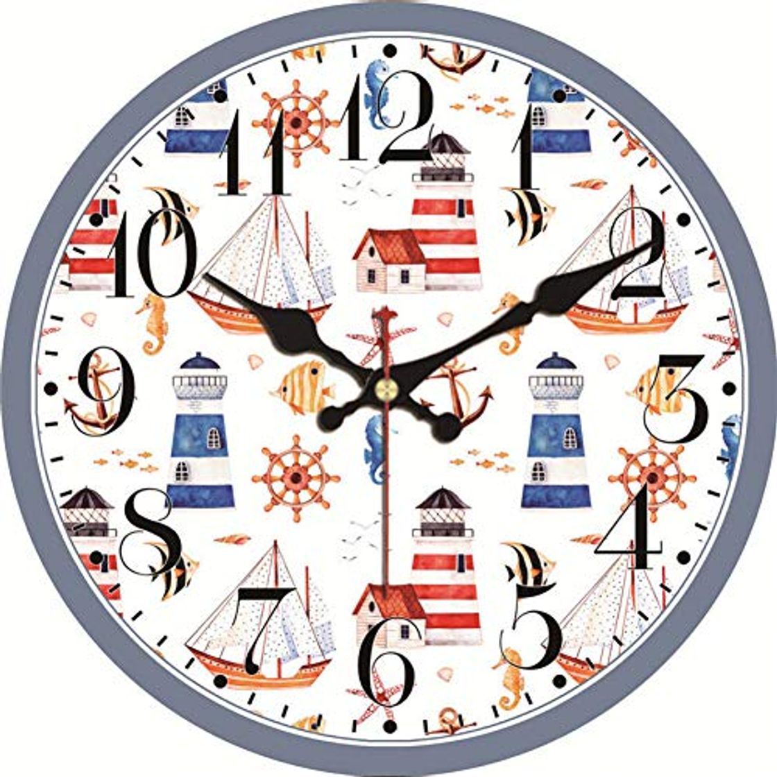 Social TYOLOMZ WONZOM Reloj de Pared Vintage Cactus Design Relogio De Parede Reloj silencioso Grande para Sala de Estar Shabby Chic Kitchen Saat Decoración para el hogar