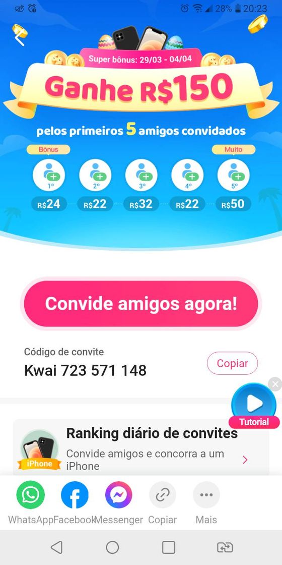 App Ganhe R$150,00 com a promoção de Páscoa da Kwaii