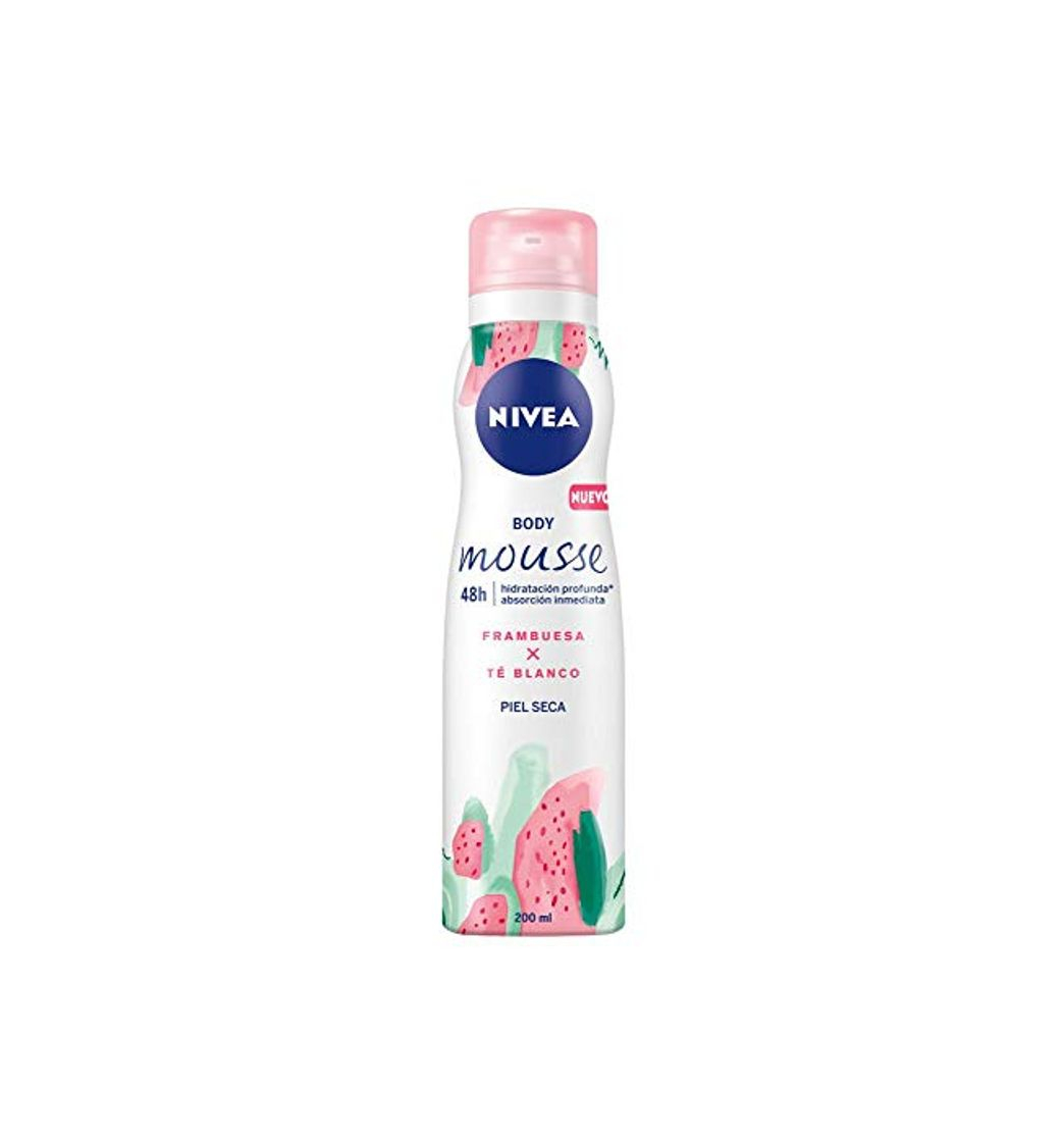 Social Nivea Body Mousse Hidratacion Profunda Frambuesa 200 Ml