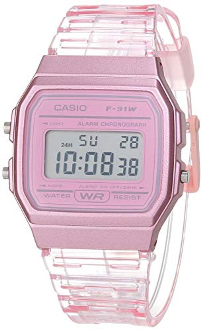 Moda Casio Reloj Digital para Mujer de Cuarzo con Correa en Resina F