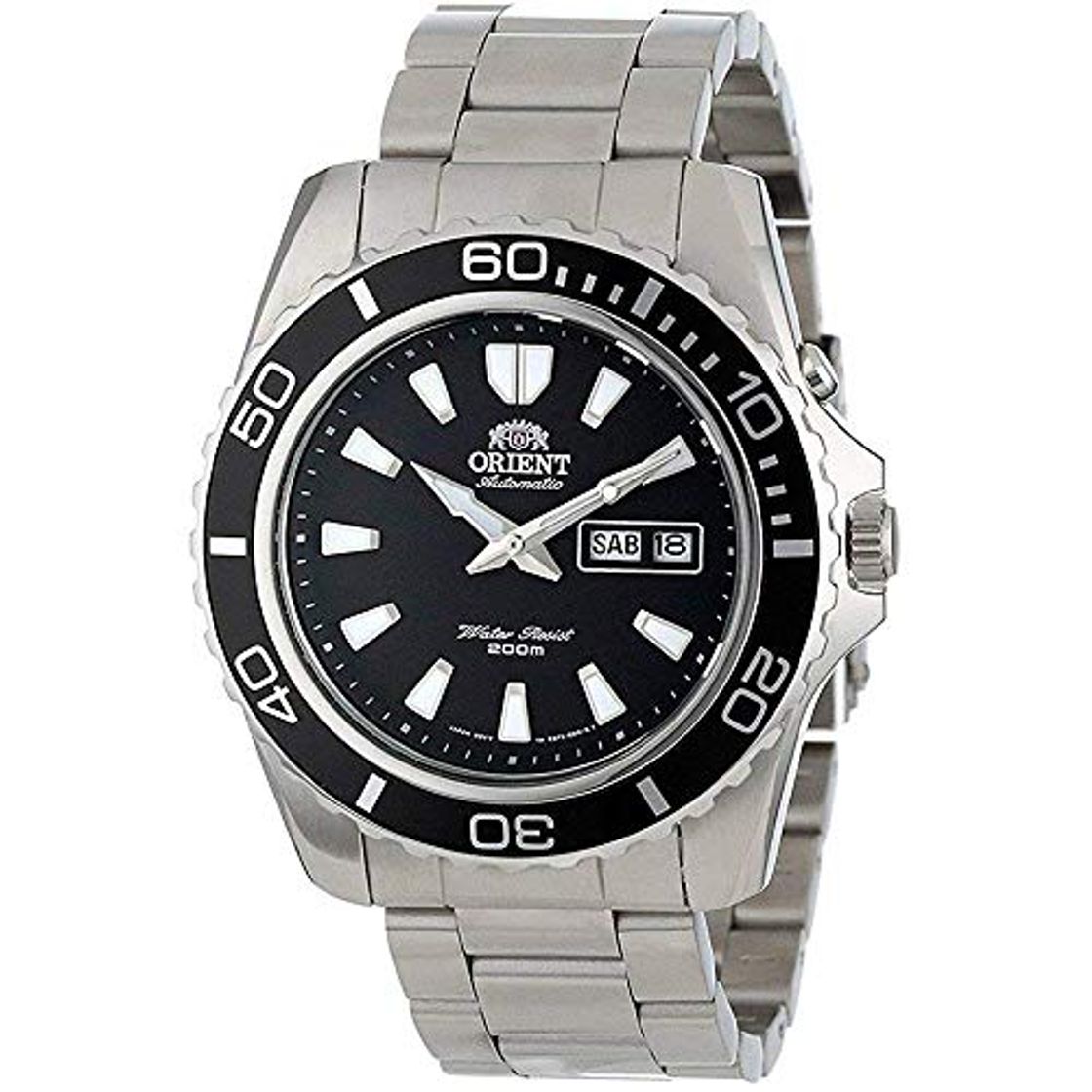 Social Orient Reloj Analógico para Unisex Adultos de Automático con Correa en Acero Inoxidable FEM75001B6