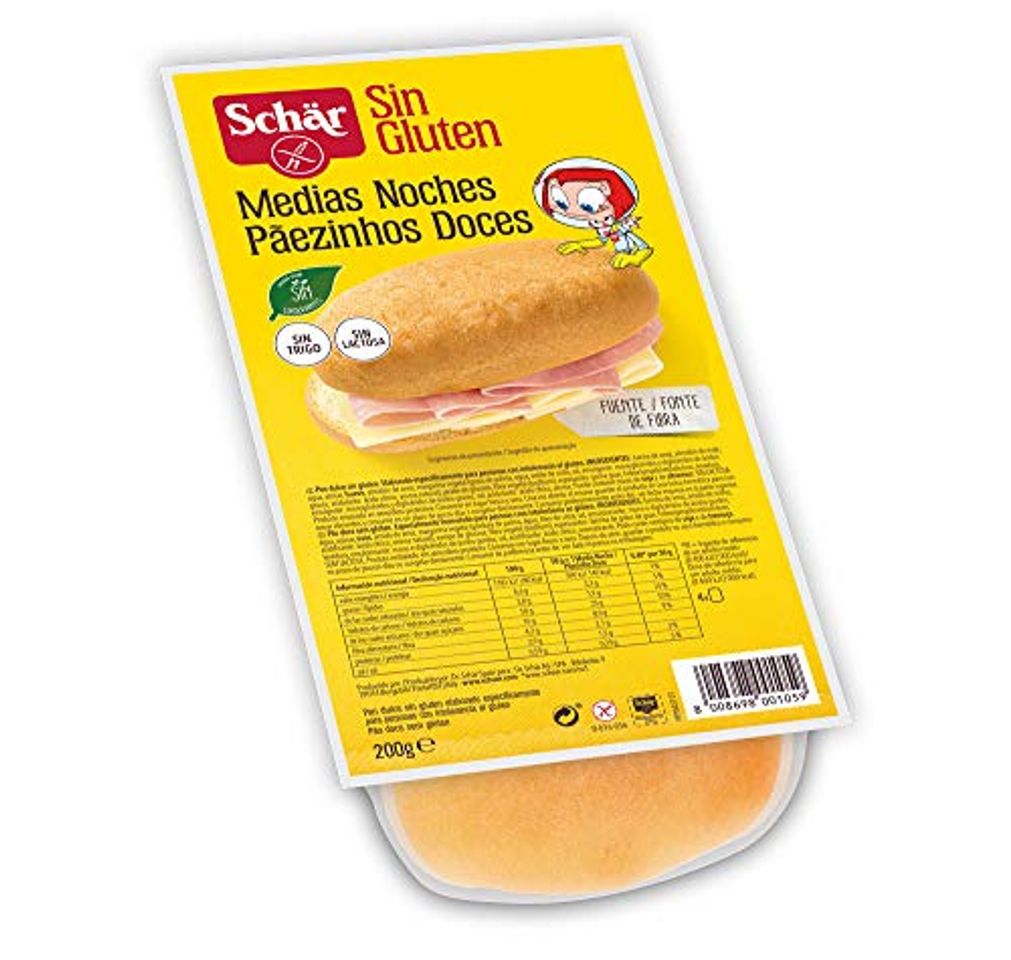 Product Dr. Schar Medias Noches Pan dulce SIN GLUTEN - Paquete de 4