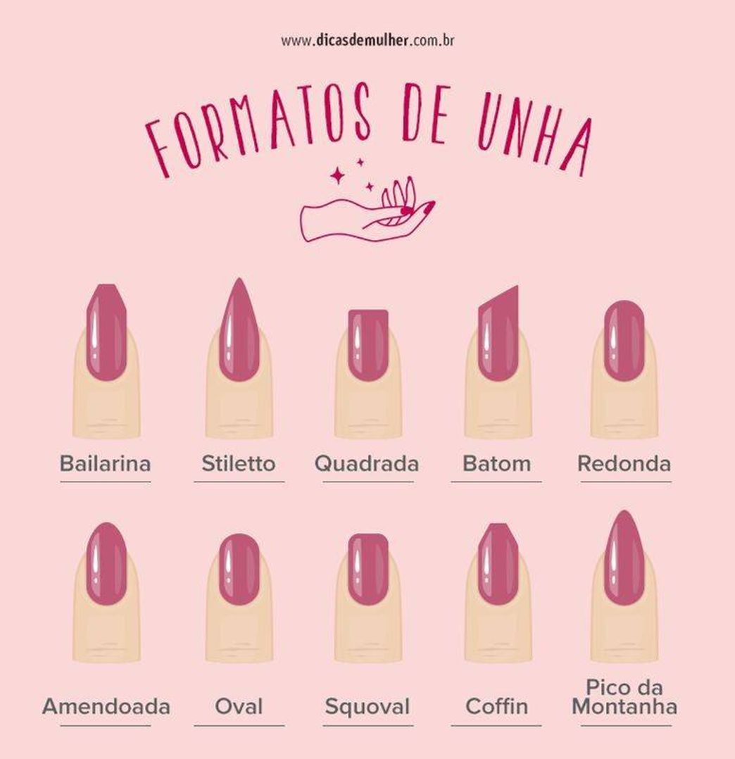 Fashion FORMATO DE UNHAS.