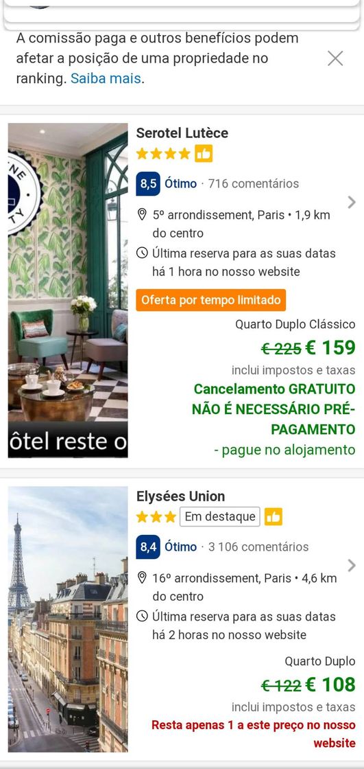 Social Hotéis em Paris ✨