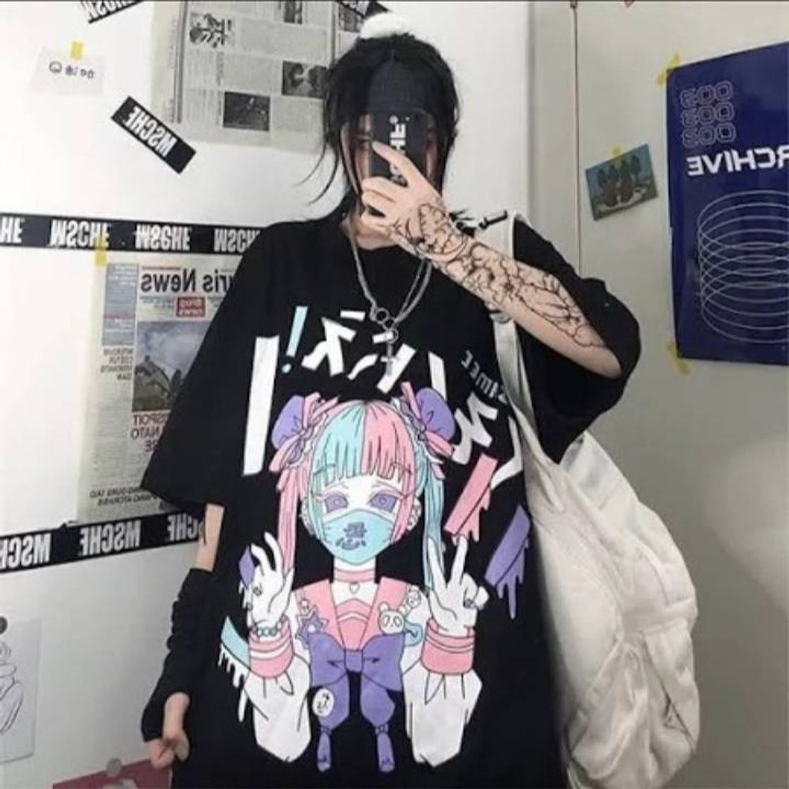 Moda Camiseta de anime