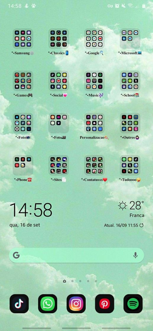 Social Personalização verde