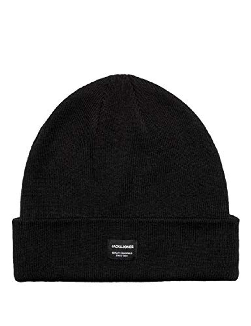 Product JACK & JONES JJDNA BEANIE NOOS, Gorro de punto Hombre, Negro