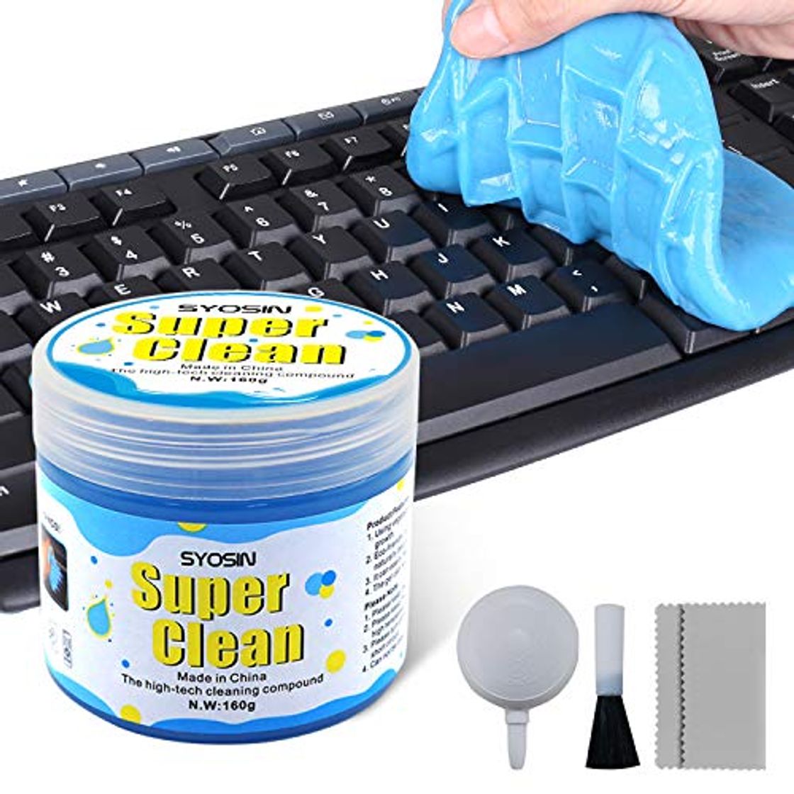 Productos SYOSIN Limpiador Teclado Gel Universal de Limpieza de Polvo Limpiador de Bacterias