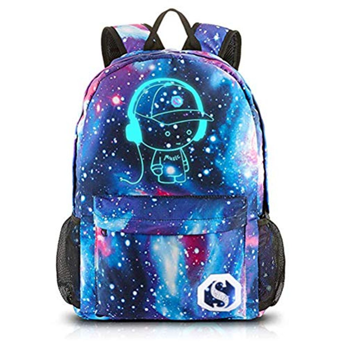 FEWOFJ Mochila Escolar Galaxia para Niño Niña