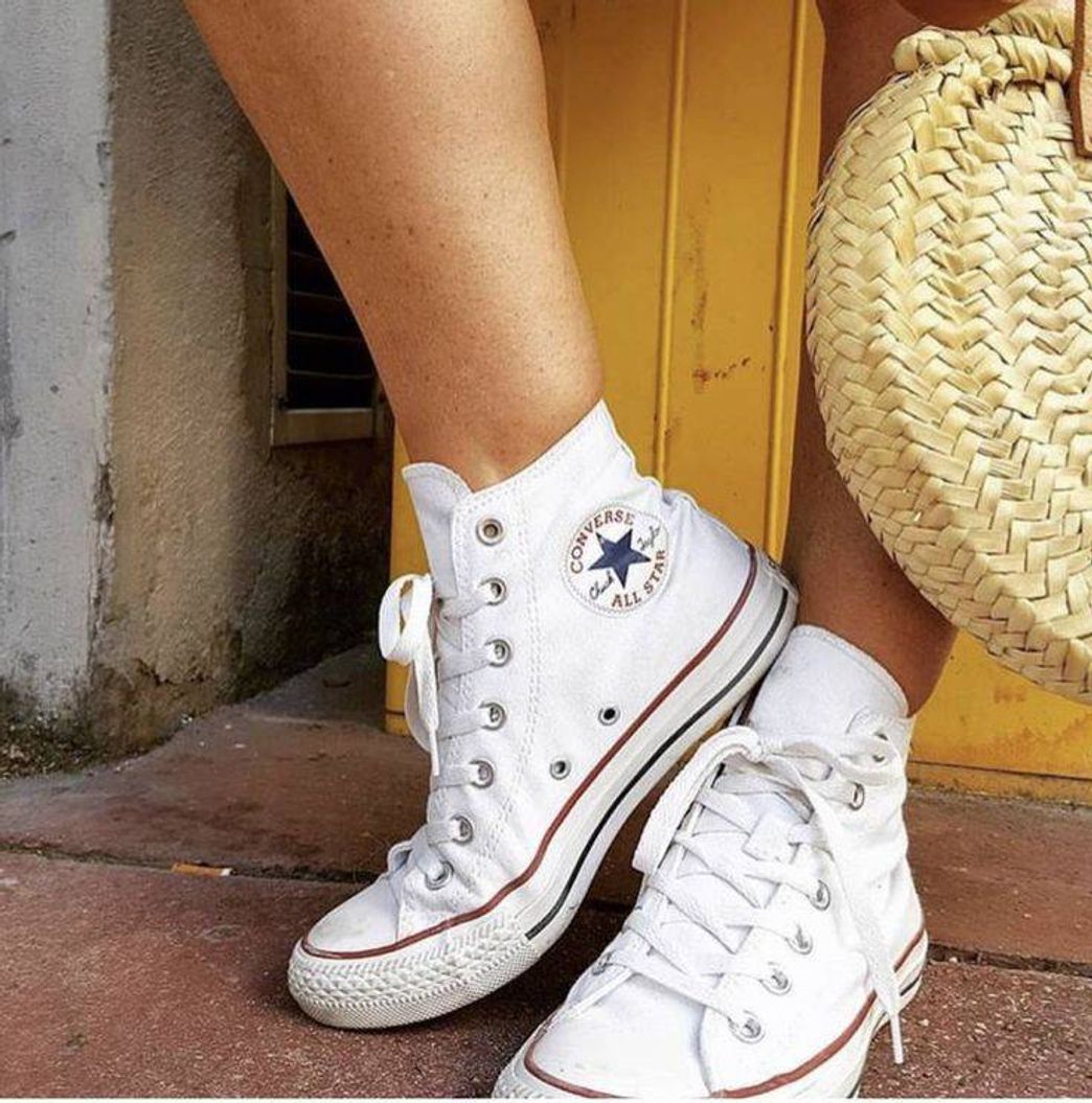 Moda Converse Chuck Taylor Hi, Zapatillas Unisex, Blanco