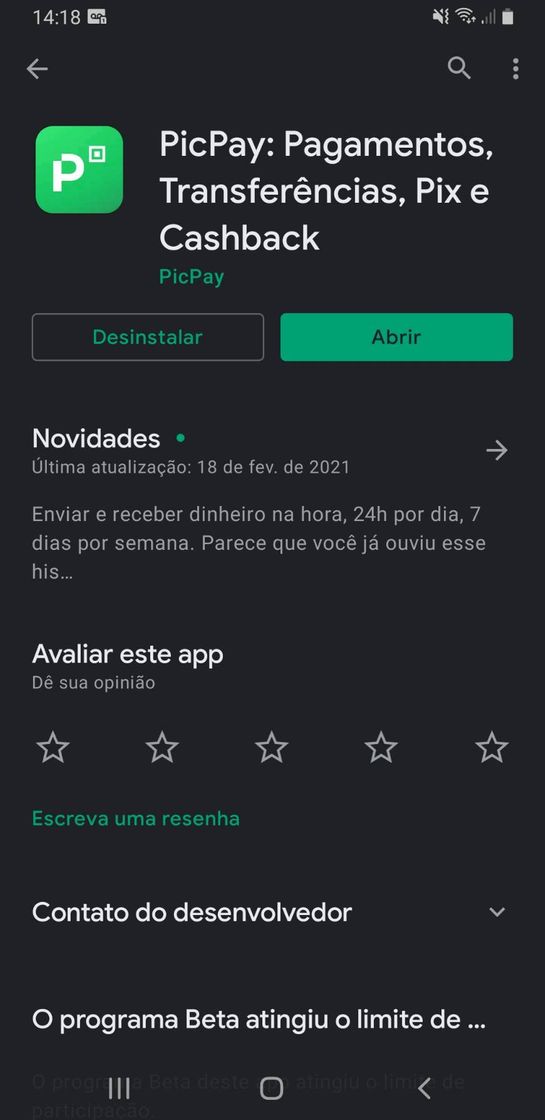 Moda Ganhar dinheiro no picpay rende mais que o peoople!!!