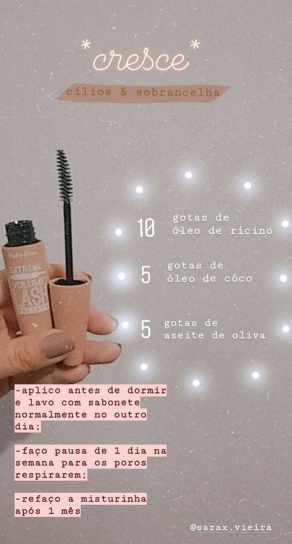 Dica de Crescimento de cílios 🤍