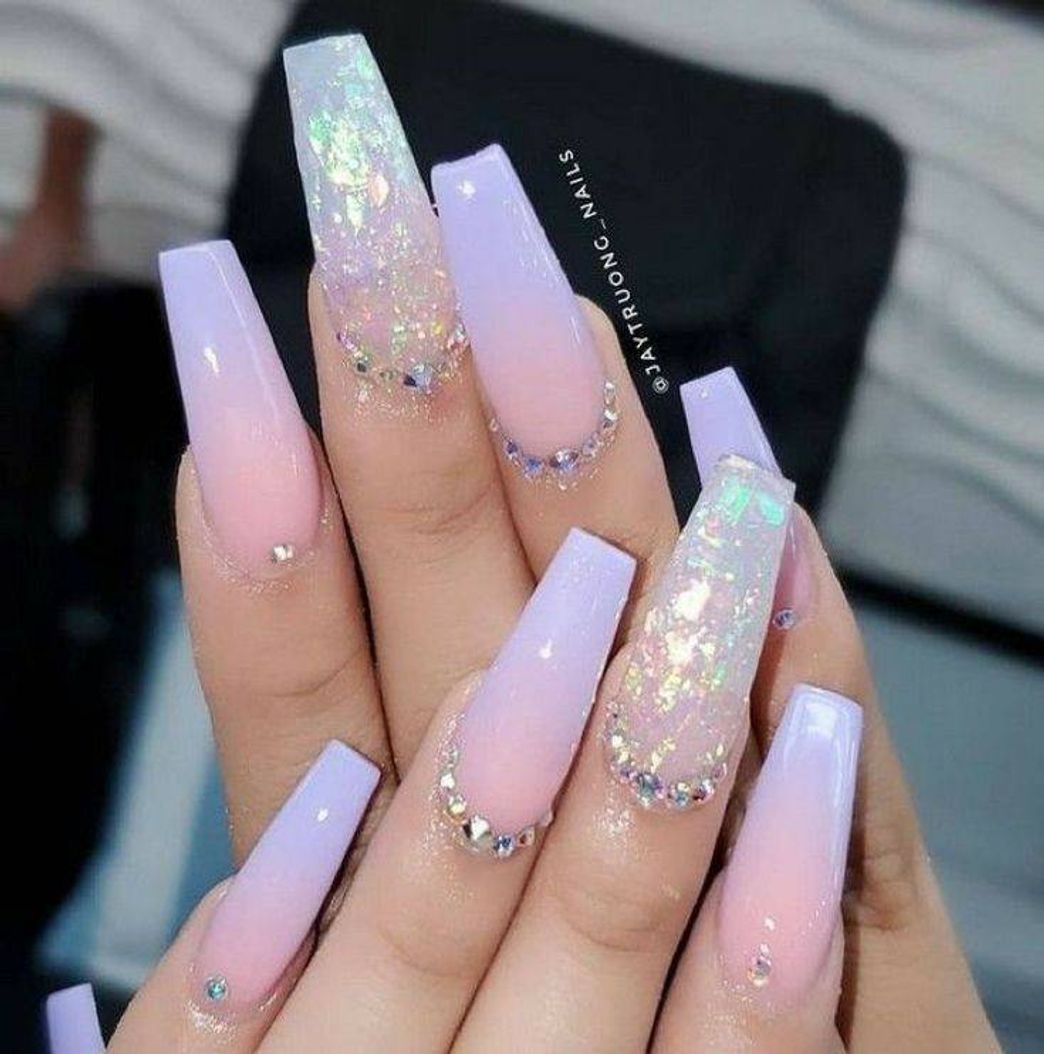 Moda Unhas rosinhas e roxinha 😻😻