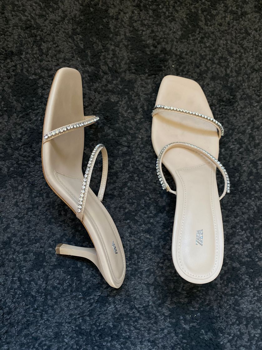 Fashion HEELED SANDALS WITH RHINESTONE STRAPS | ZARA Turkey