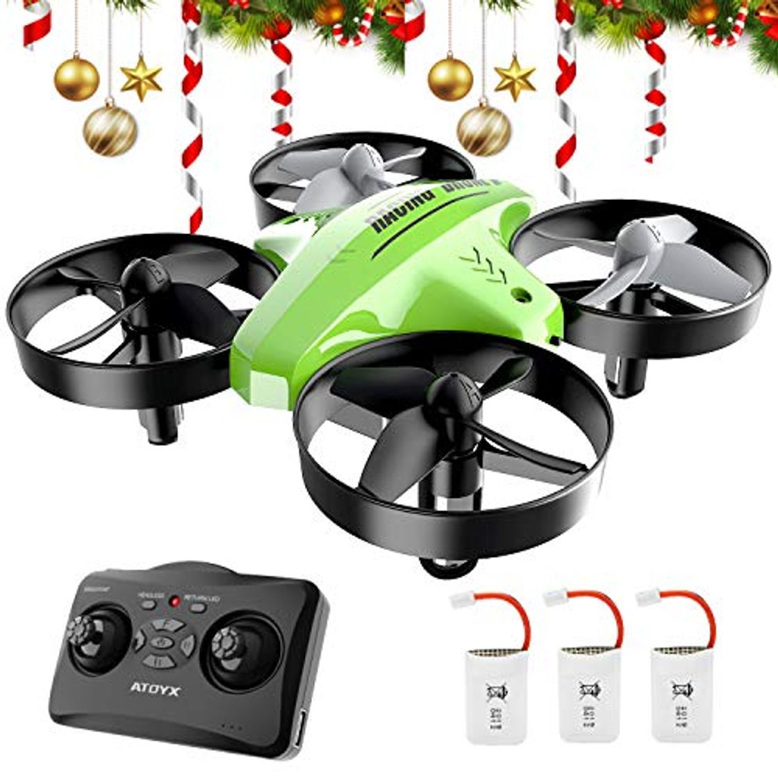 Producto ATOYX Mini Drone, AT-66C RC Drone Niños 3D Flips, Modo sin Cabeza,