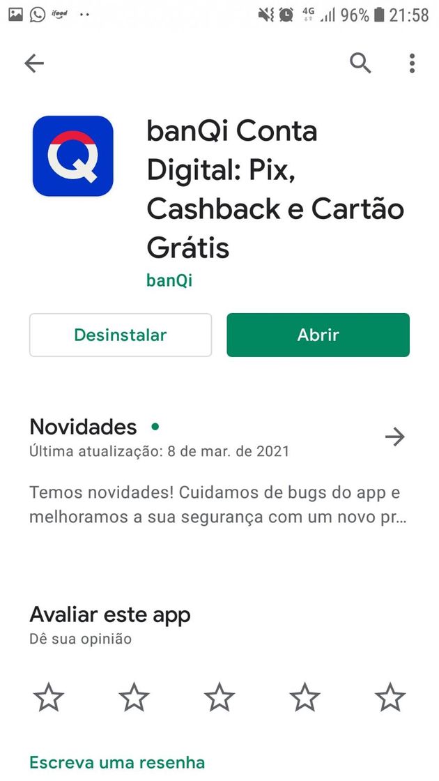 App BanQi uma conta afiliada as Casas Bahia