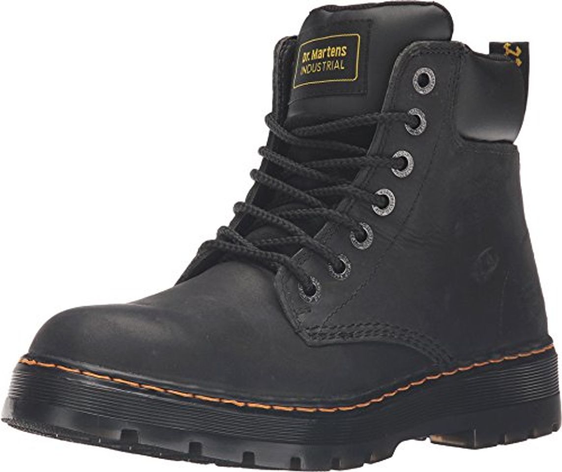 Moda Dr. Martens Work Men's Winch Service 7-Eye Boot Black Wyoming UK 9