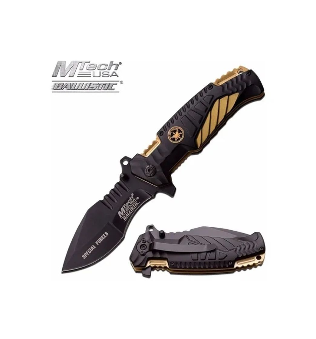 Product Canivete Tatico Sobrevivencia Mtech Fire Fighter Gold