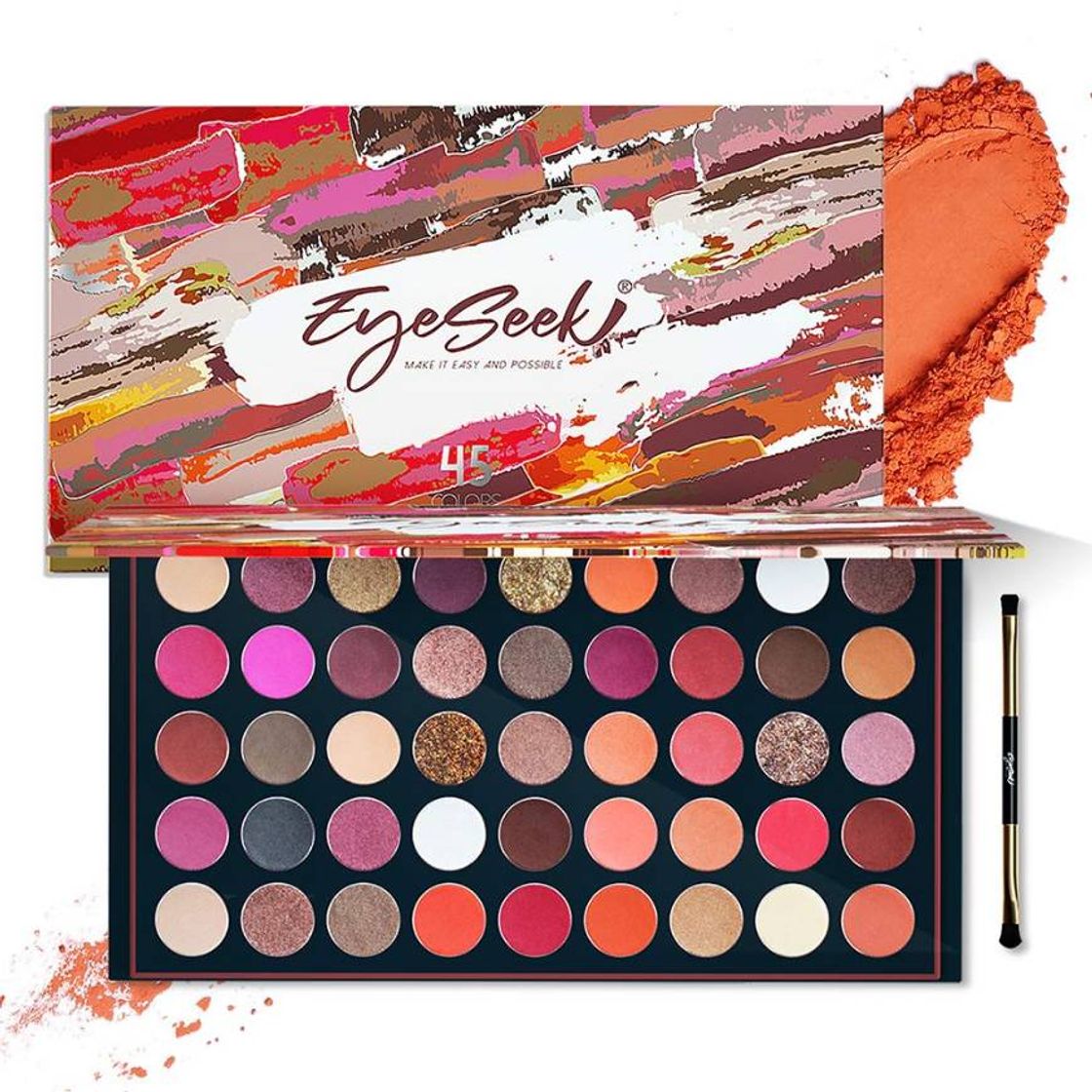 Sombras nude de alta pigmentação 