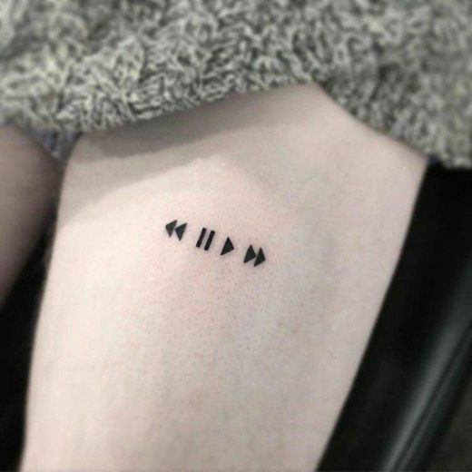 Tatuagem inspirada  em música