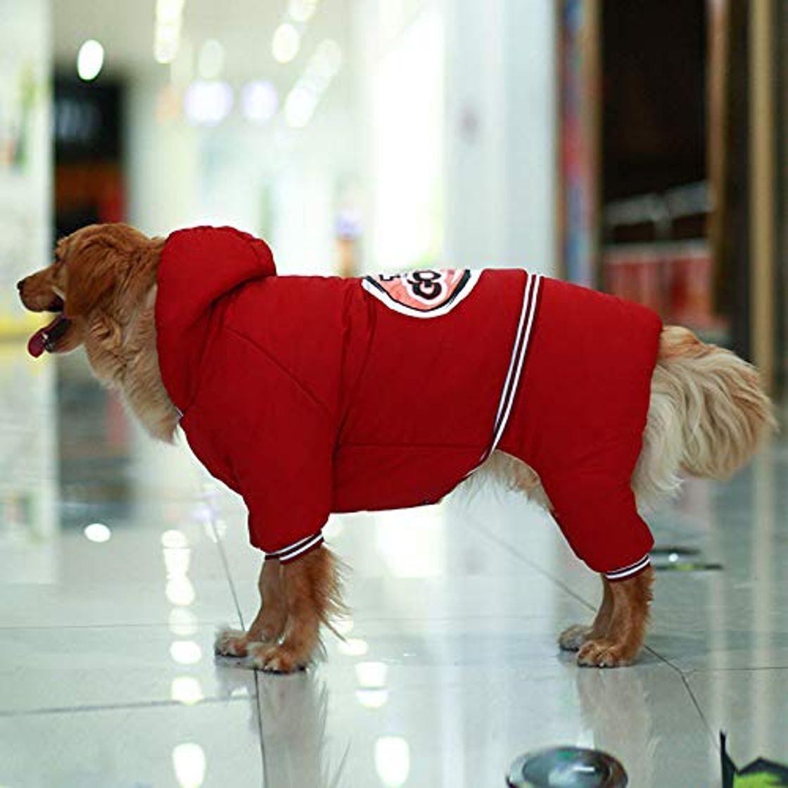 Moda ZHXY Chaqueta con Capucha para Mascotas Perro Abrigo de Invierno cálido a