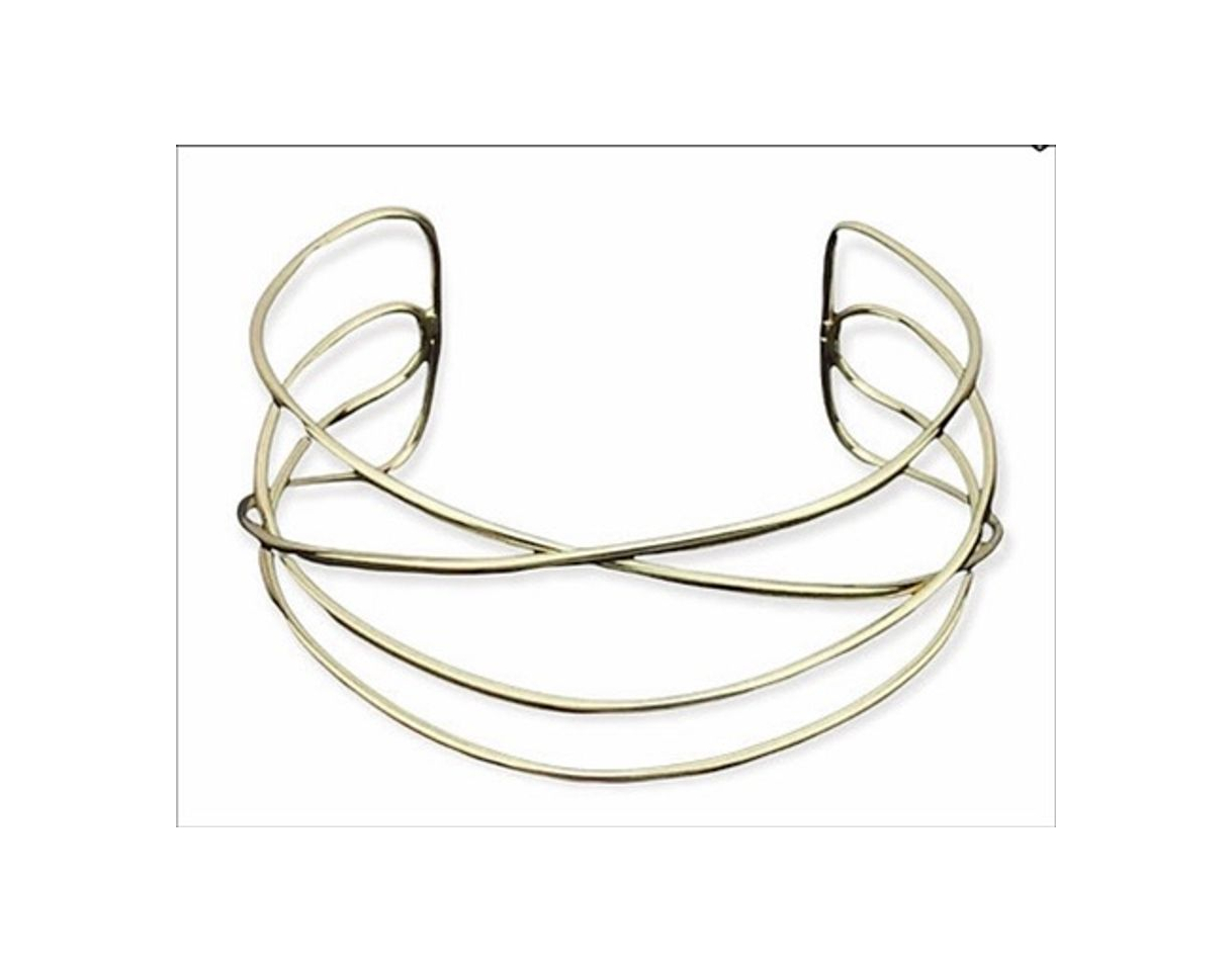 Fashion Choker enredos oro 