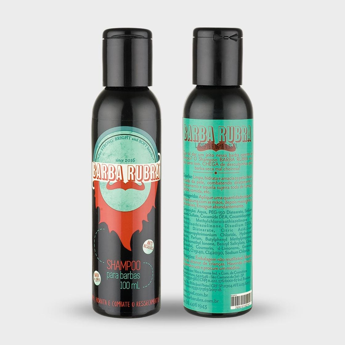 Fashion Barba rubra shampoo para barba