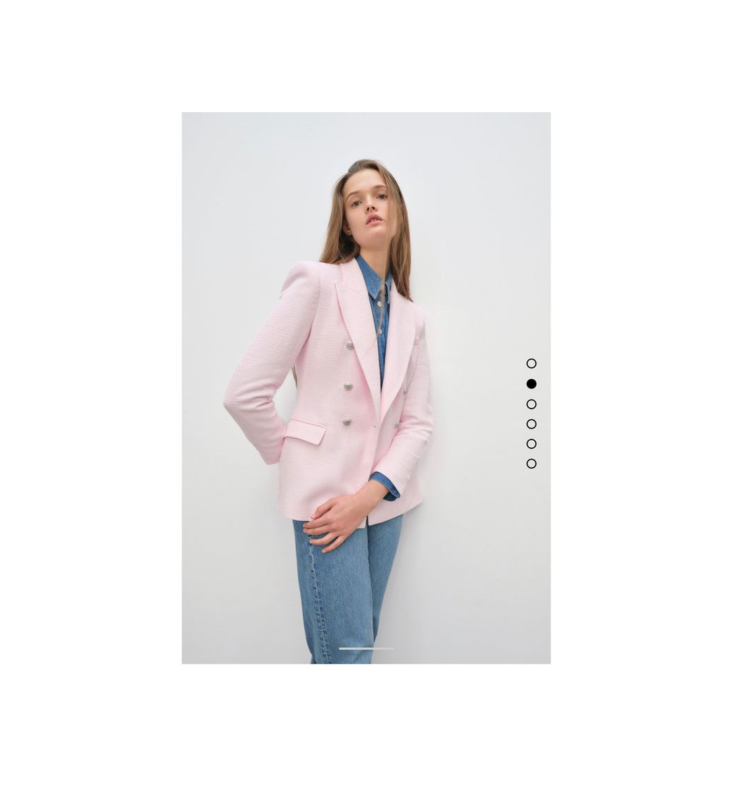 Fashion Blazer tweed rosa