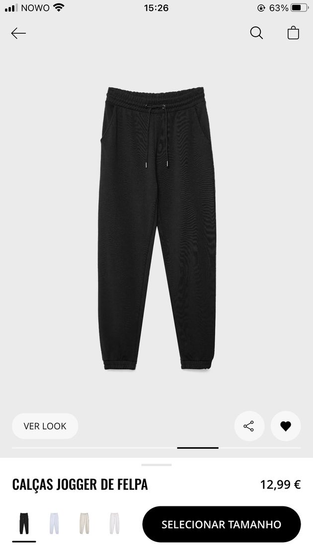 Moda Calças joggers pretas S