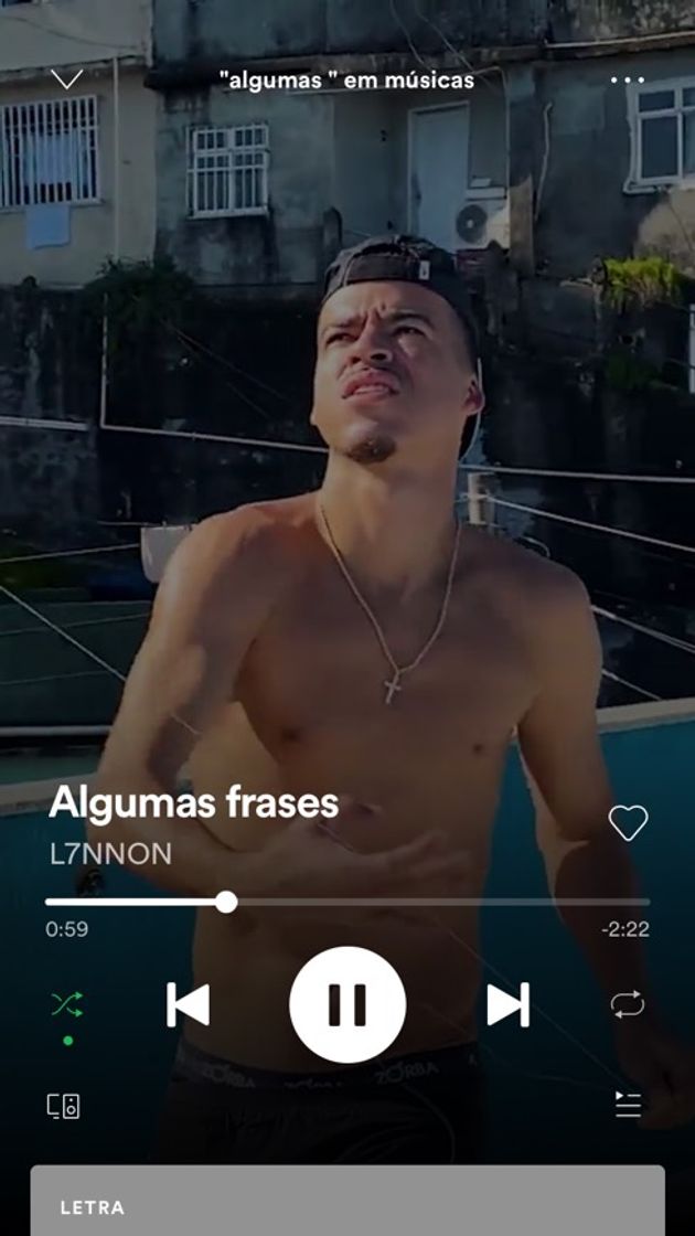 Canción Algumas frases