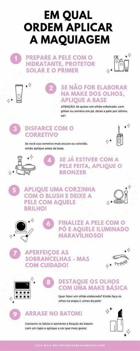 Moda Preparação de make