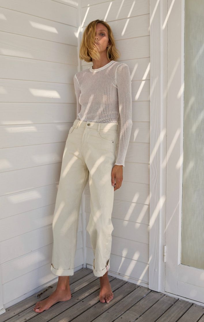 Moda Jeans loose fit crudo 