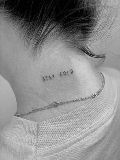 tattoo stay gold✨🤍