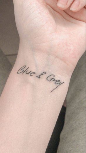 tattoo blue&grey