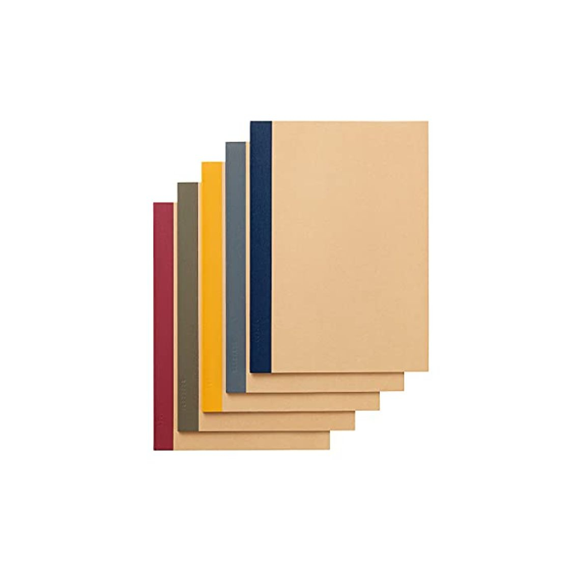 Productos [CONJUNTO de 5] Muji Papel reciclado Cuaderno B5, 30 páginas, 6 mm