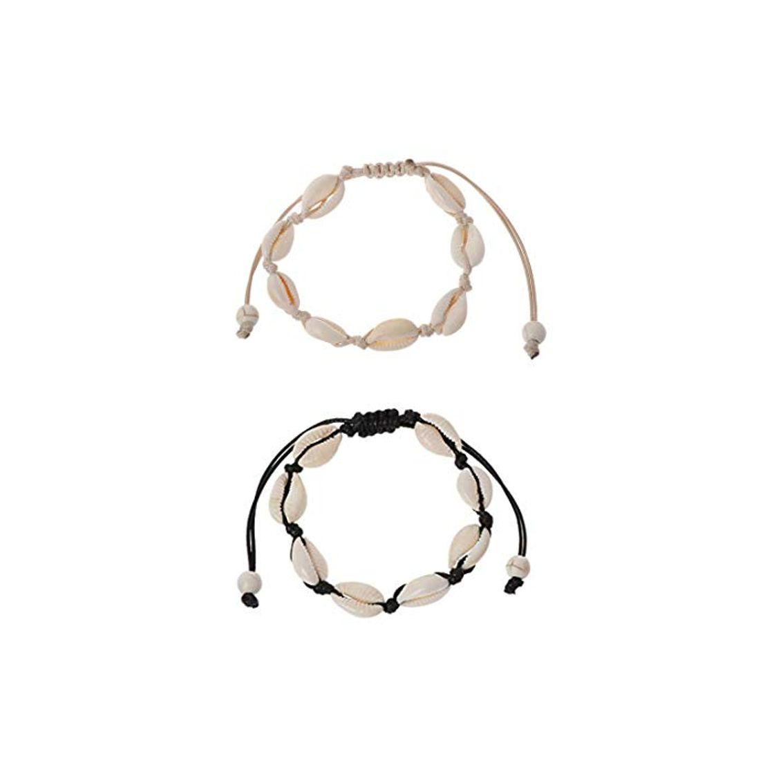 Yolistar 2 Piezas Conchas Pulseras, Handmade Hawaiian Beach Seashell Jewelry Pulseras únicas