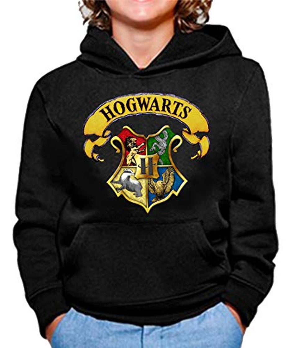 Moda Sudadera de NIÑOS Harry Potter Hogwarts Slytherin Gryffindor 015 7