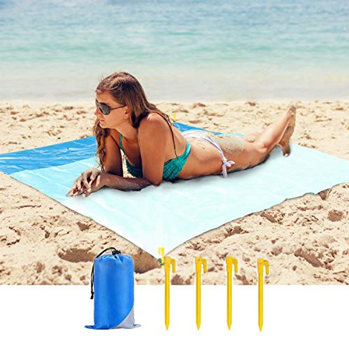 Product Mafiti Manta Impermeable de 210 x 200cm. Ideal para playa