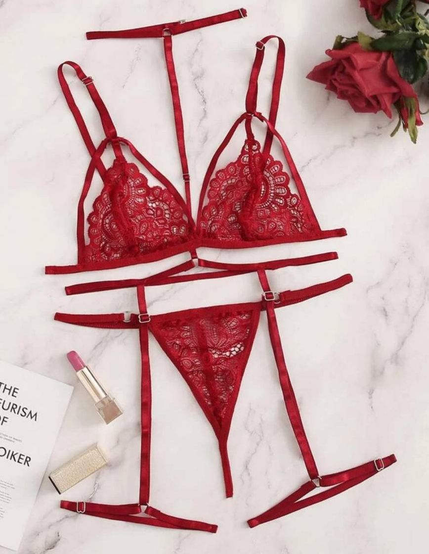 Moda Lingerie vermelha SHEIN