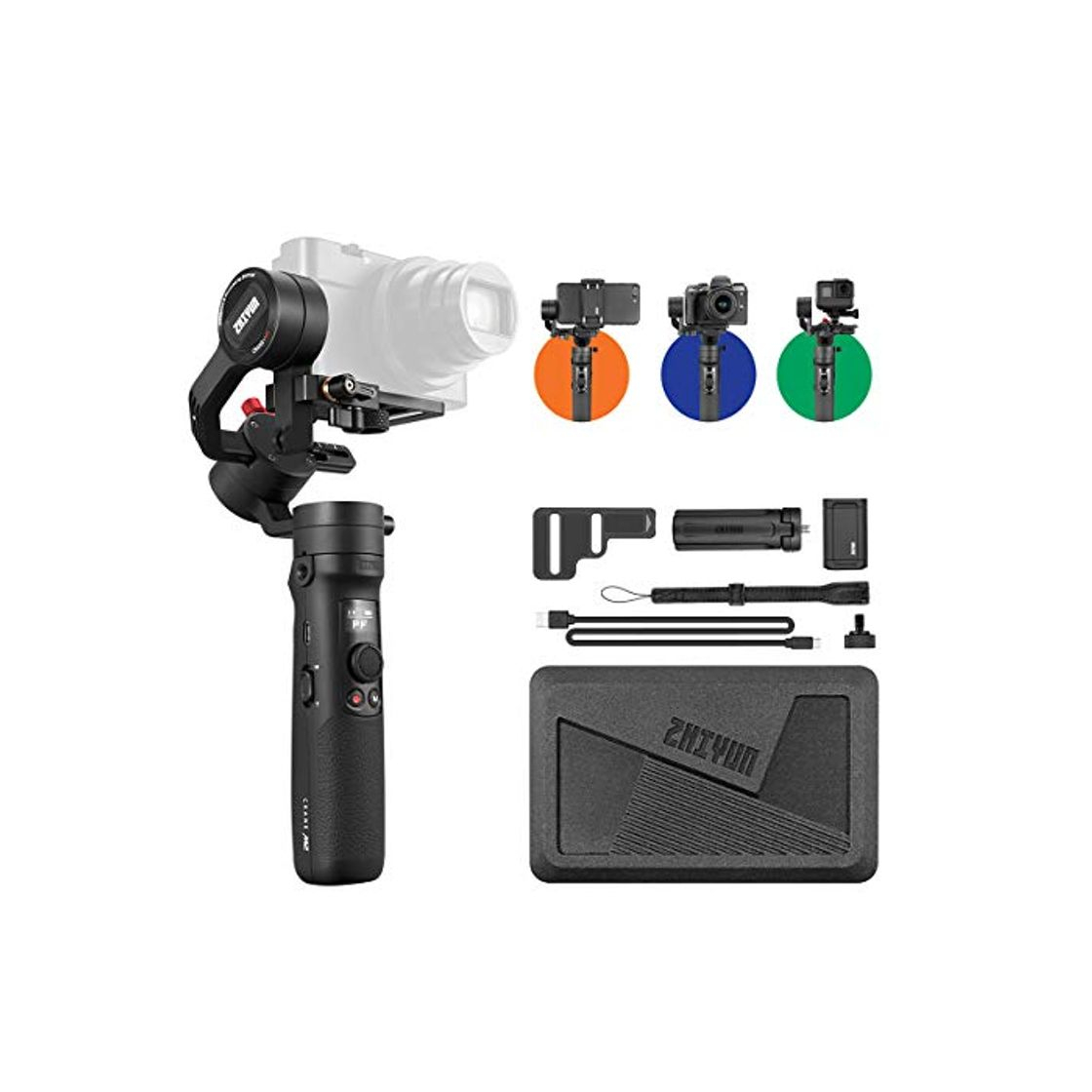 Electronic ZHIYUN Crane M2 [Oficial] Handheld Estabilizador Gimbal de 3 Ejes