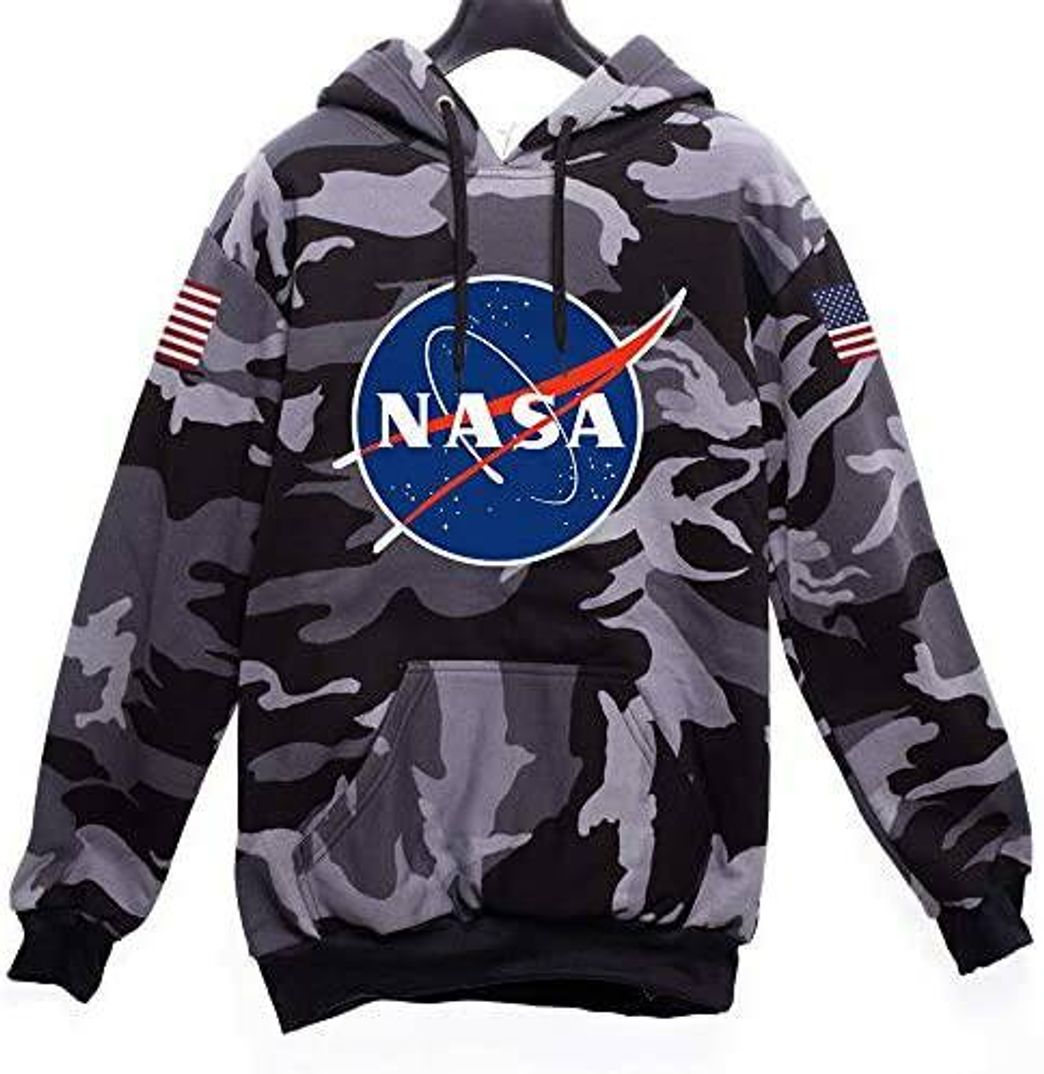 Fashion Blusa Moletom Nasa Usa Camuflado Tumblr Casaco D Frio Cangur