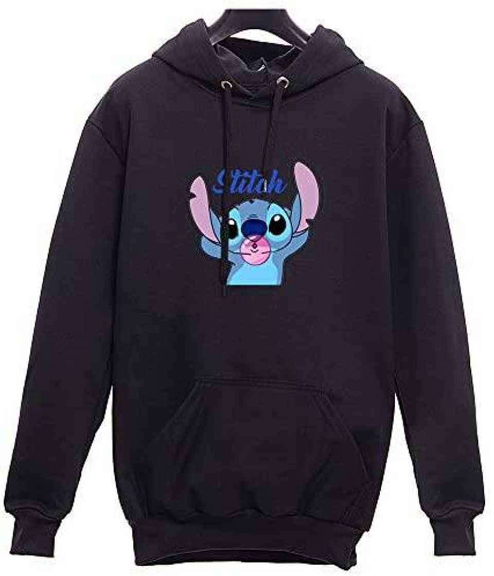 Fashion Blusa De Frio Lillo E Stitch Chiclete Animado Feminino Tumbl