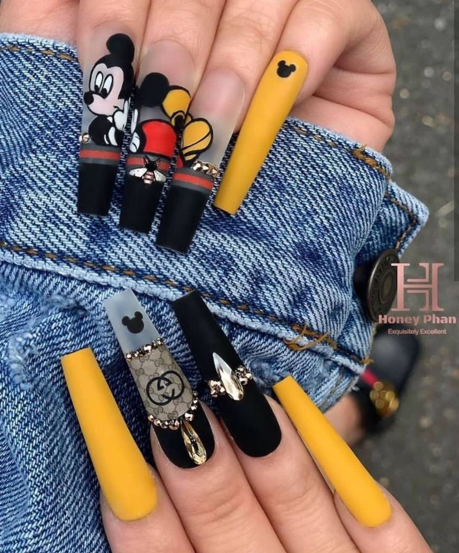 Moda Unhas do Mickey 