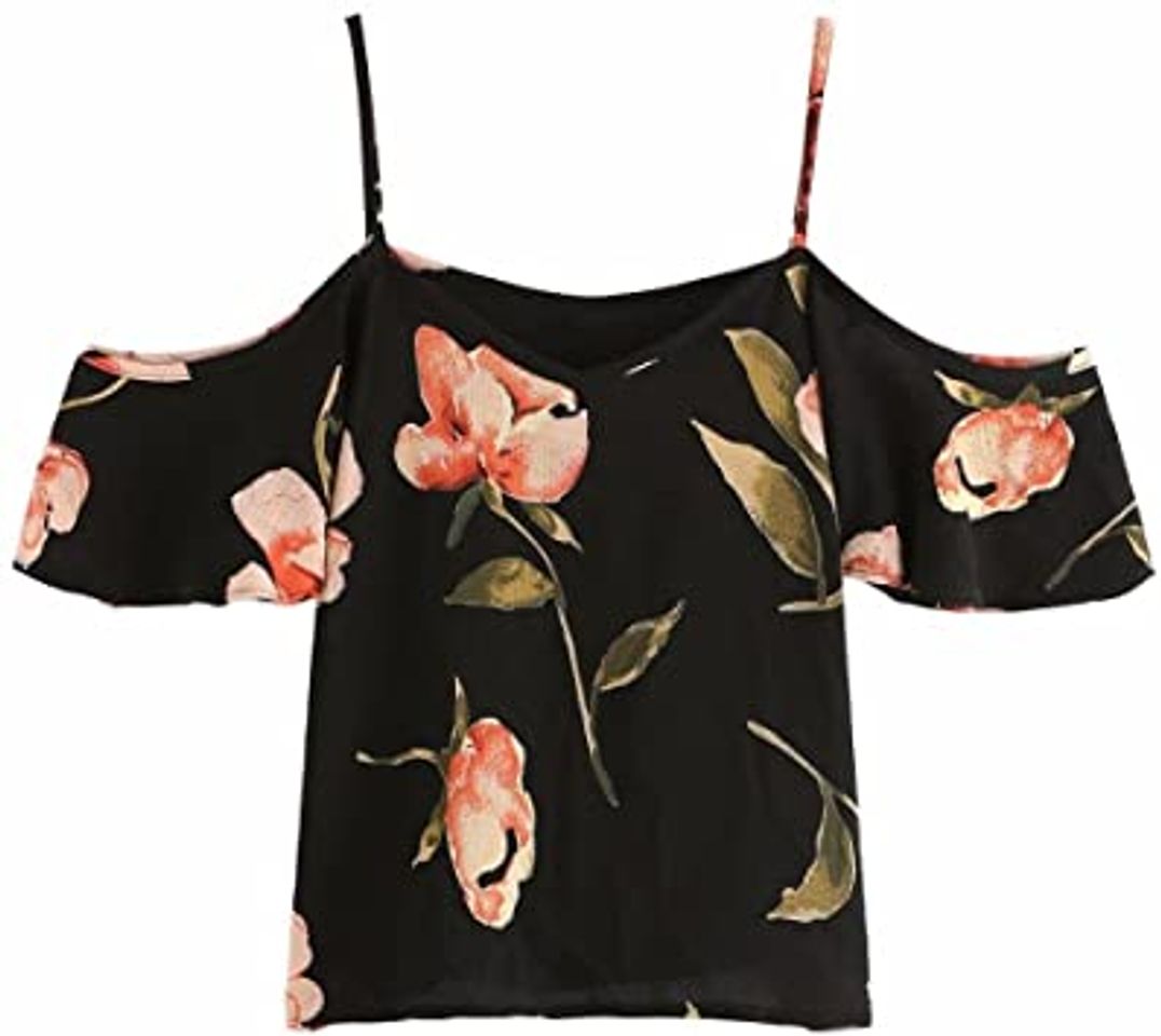 Producto Blusa Sexy Mujer Camisetas sin Mangas de Verano de Mujeres Blusas Florales