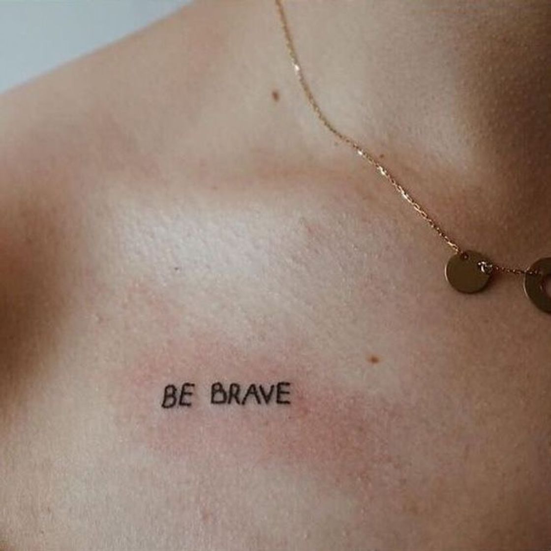 Fashion Be brave tattoo 